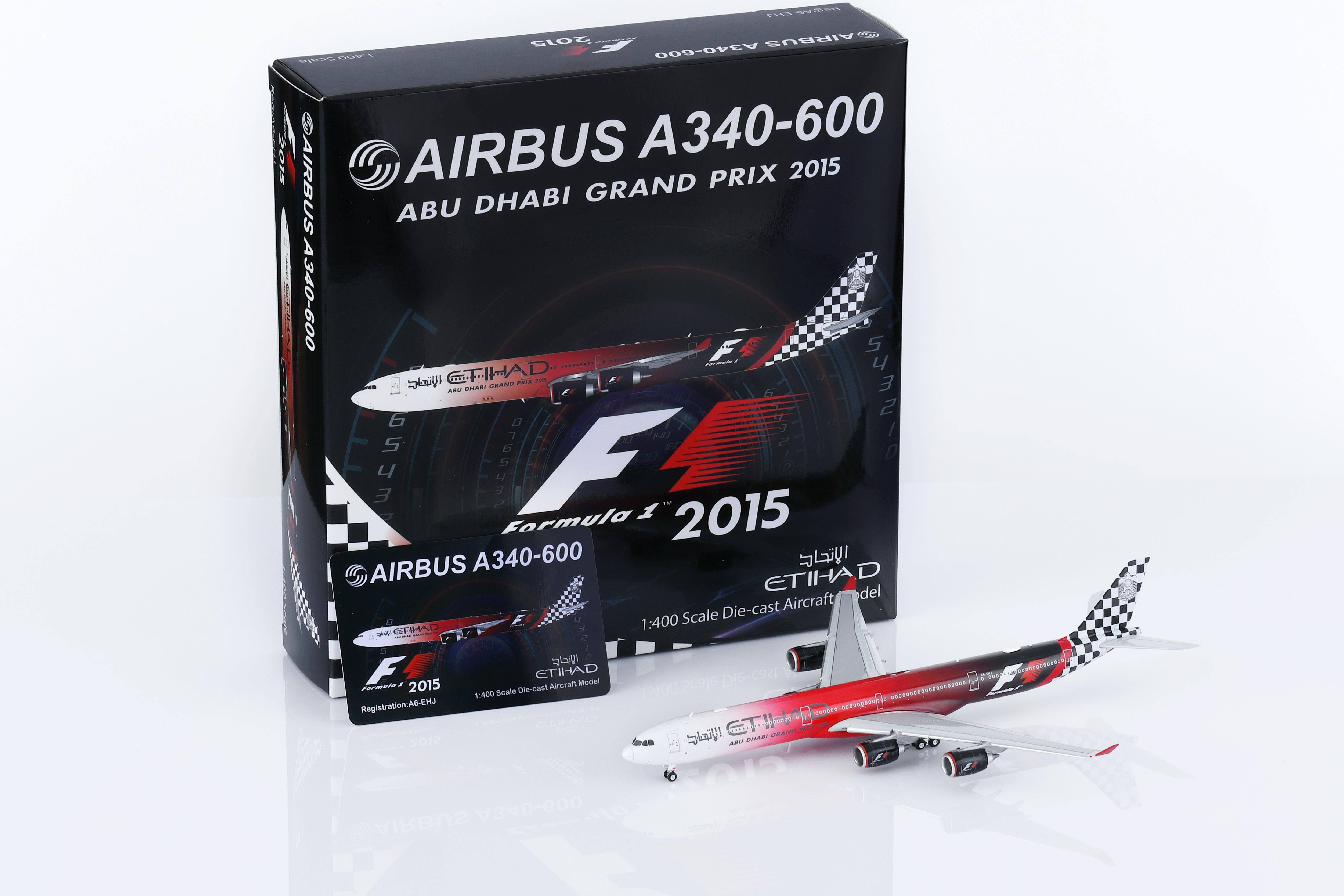 1/400 Etihad Airways A340-642 A6-EHJ "Abu Dhabi GP 2015" HY346094F Flaps Down - cover